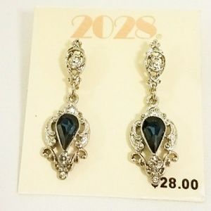 Jeweled Rhinestone Drop earrings